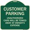 Signmission Designer Series-Unauthorized Cars Will Be Towed Away At Owners Expense, 18" L, 18" H, G-1818-9875 A-DES-G-1818-9875 - alternate 1